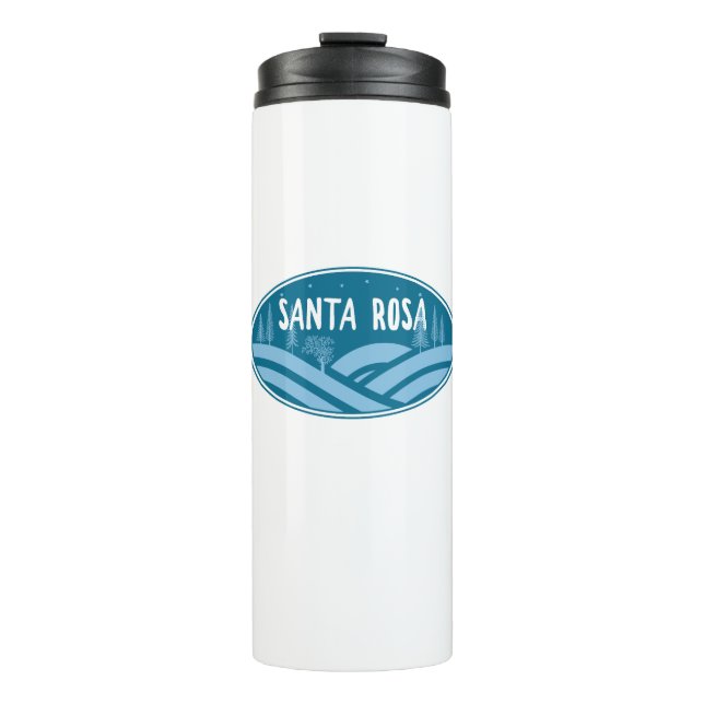 Santa Rosa California Outdoors Thermal Tumbler (Front)
