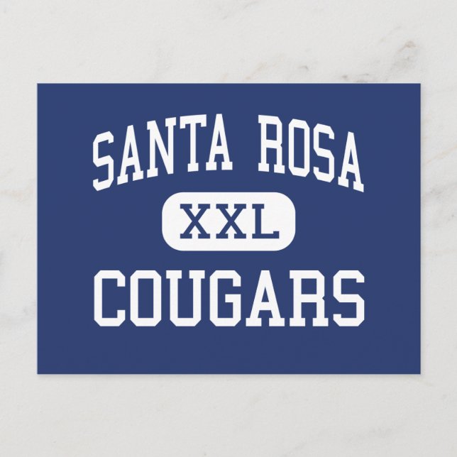 Santa Rosa Cougars Middle Santa Rosa Postcard (Front)
