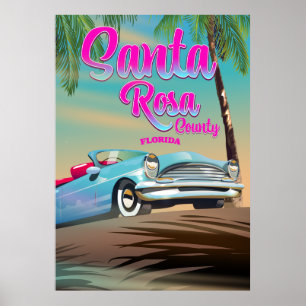 Santa Rosa County Florida travel pster Poster