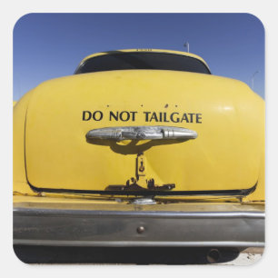 Santa Rosa, New Mexico,United States. Old Yello 2 Square Sticker