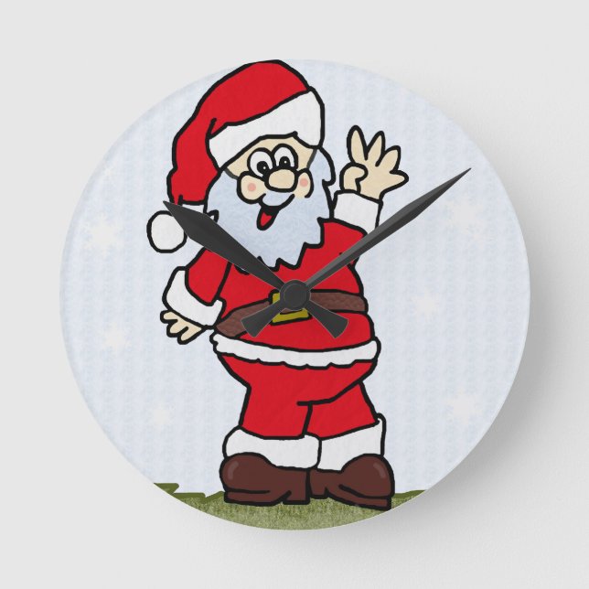 Santa Round Clock (Front)