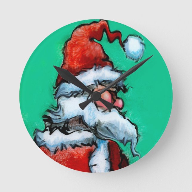 Santa Round Clock (Front)