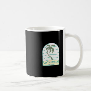 Santa Rra Beach California Palm Tree Ca Vacation Coffee Mug