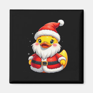 Santa Rubber Duck Cute Christmas Holiday  Magnet
