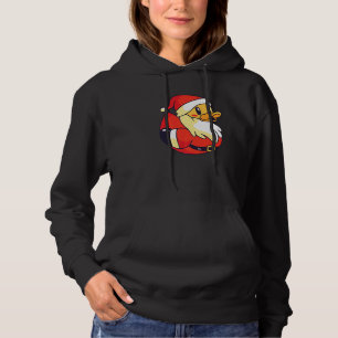 Santa Rubber Duck Rubber Ducky Xmas Quack Duckling Hoodie