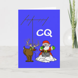 Santa & Rudolph Christmas Card - Customise It!