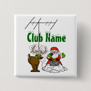 Santa & Rudolph Ham Radio Buttons