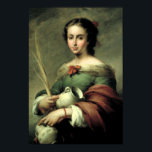 Santa Rufina Poster<br><div class="desc">Vintage Baroch painting "Santa Rufina" by Bartolomé Esteban Murillo,  1621.</div>