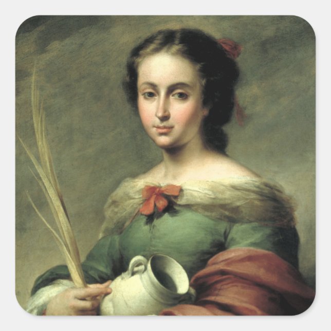 Santa Rufina Square Sticker (Front)