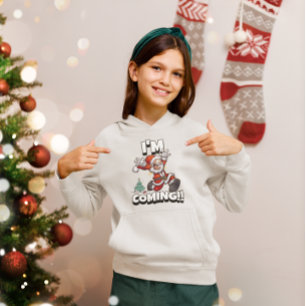 Santa Running Xmas Humour Holiday Funny Christmas