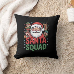 Santa’s Bad Influence (Funny Santa Squad) Cushion