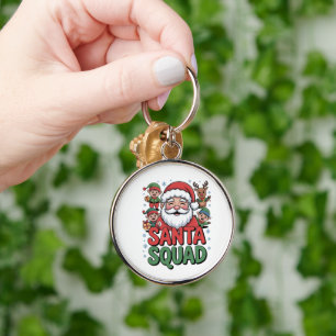 Santa’s Bad Influence (Funny Santa Squad) Key Ring