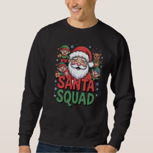 Santa’s Bad Influence (Funny Santa Squad) Sweatshirt