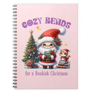 Santa’s Bookish Christmas Cozy Reads Notebook
