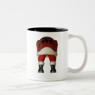 SANTA,S BUM Two-Tone COFFEE MUG