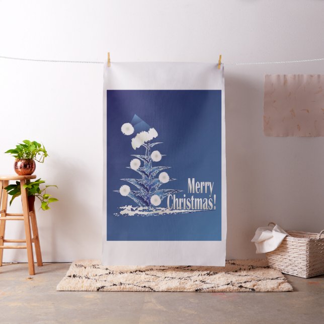 Santa s Christmas tree Fabric (In Situ)