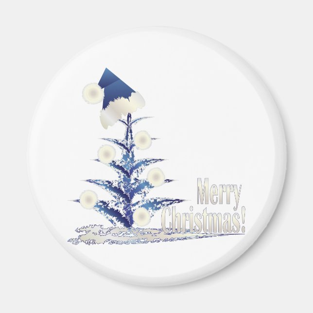 Santa s Christmas tree Magnet (Front)