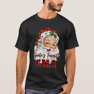 Santa s Claus Favorite CNA Flannel Christmas 2020 T-Shirt