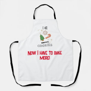 Santa’s cookies apron holiday Christmas gift bake