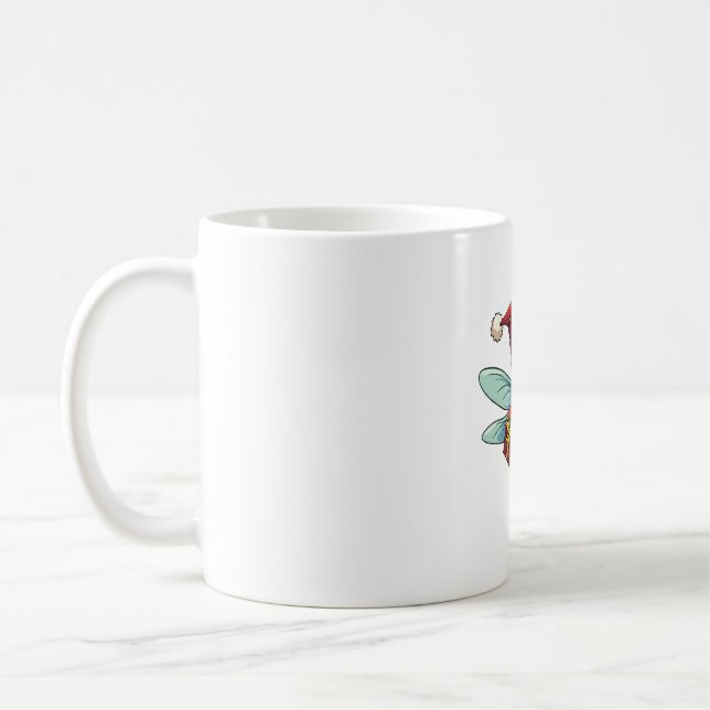 Santa�s Dragonfly Helper Coffee Mug (Left)