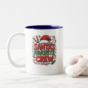 Santa’s Favorite Crew Two-Tone Coffee Mug