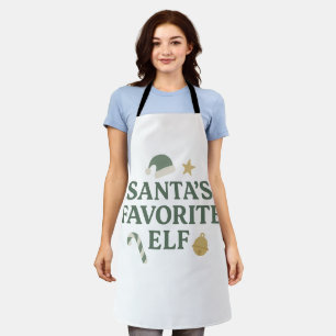 Santa’s Favorite Elf - Christmas Baking Apron
