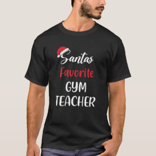 Santa’S Favorite Gym Teacher Pajama Christmas T-Shirt