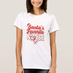 Santa’s Favorite Nurse Christmas Shirt