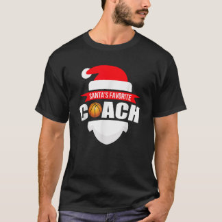 Santa s Favourite Basketball Coach T Shirt Funny C