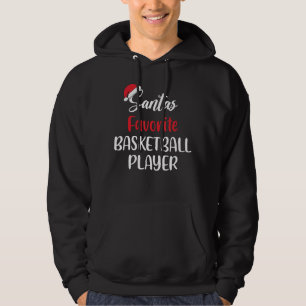 Santa’s Favourite Basketball Player Pajama Christm Hoodie