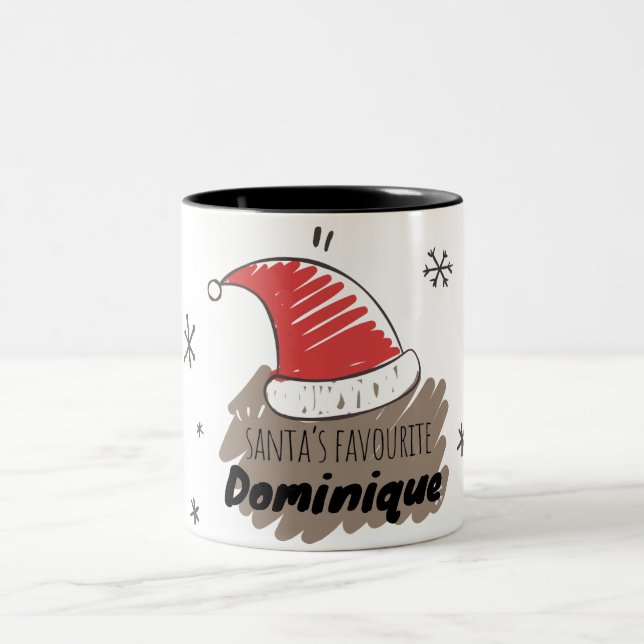 Santa’s Favourite Custom Coffee Mug – Personalised (Center)