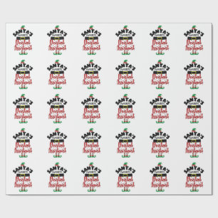 Santa’s Favourite Dental Assistance Christmas Sant Wrapping Paper