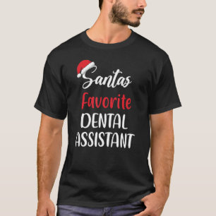 Santa’s Favourite Dental Assistant Pajama Christma T-Shirt