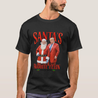 Santa s Favourite Felon Since 2024 Christmas Xmas  T-Shirt