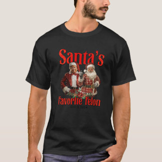 Santa s Favourite Felon Since 2024 Christmas Xmas T-Shirt