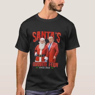 Santa s Favourite Felon Since 2024 Christmas Xmas  T-Shirt