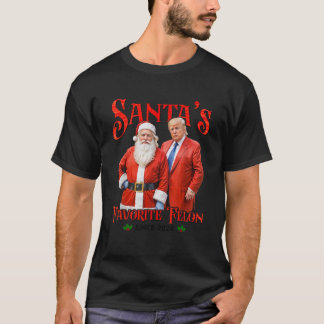 Santa s Favourite Felon Since 2024 Christmas Xmas T-Shirt