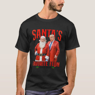 Santa s Favourite Felon Since 2024 Christmas Xmas T-Shirt