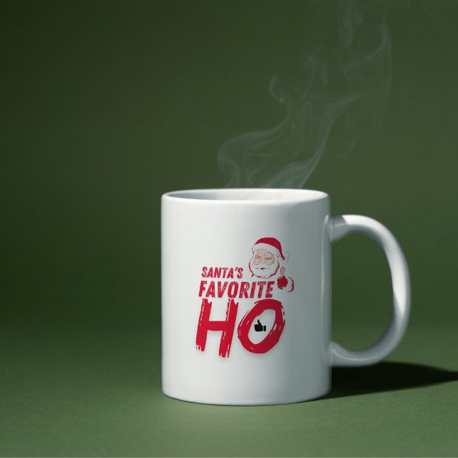 Santa’s Favourite Ho – Playful Holiday Design  Coffee Mug (Creator Uploaded)