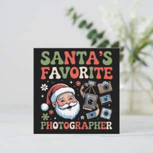 Santa’s Favourite Photographer Christmas Gift Funn Holiday Card