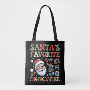 Santa’s Favourite Photographer Christmas Gift Funn Tote Bag