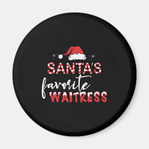Santa’s Favourite Waitress – Cute Christmas Magnet