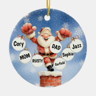 Santa’s Festive Chimney Ornament