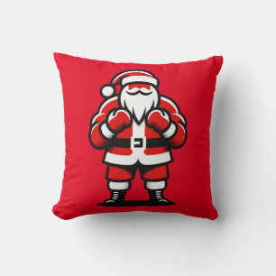 Santa’s Festive Fight Night - Funny Holiday Boxing Cushion
