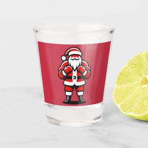 Santa’s Festive Fight Night - Funny Holiday Boxing Shot Glass
