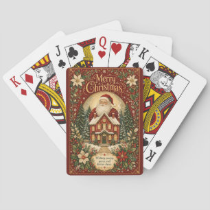 Santa’s Hearthside Greeting Playing Cards