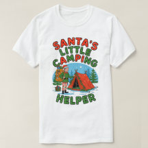 Santa’s Little Camping Helper Christmas Elf Design