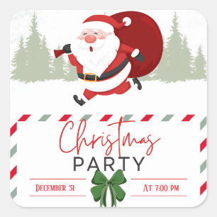 Santa’s Little Cosy Mood  Square Sticker