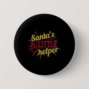 Santa’s Little Helper 6 Cm Round Badge