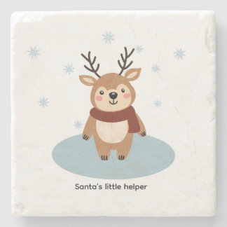 Santa’s Little Helper Stone Coaster